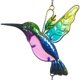 thumbnail image 2 of Campanillas Viento Colgantes Metal para Exteriores Adorno Colibrí/libélula Festivales, 2 of 9