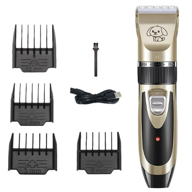 Yinanstore Electric Pet Animal Adjustable dog and cat Hair Cutter Shaver Grooming Tool 0.8-2.0mm Adjustable