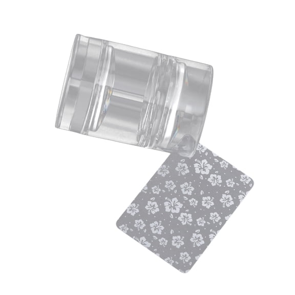 Jelly Clear Nail Stamper Nail Scrapers Silicone Nail Art Stamper Nail Stamping Kits DIY Nail Art Tools Nail Salon-Home