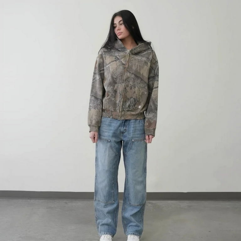 Camo hoodie streetwear hotsell