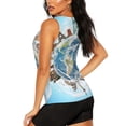 thumbnail image 3 of Sigee World Travel for Women's Workout Tank Top,Running Tank Tops,Sleeveless Gym Clothes, 3 of 8
