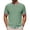#369-Green, variant on Ceisia Men's Short Sleeve Crew Neck T-Shirt Solid Color with Contrast Panels Casual Basic Pullover Top Soft Stretchy Gifts for Father