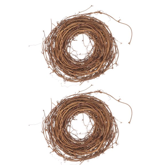 DiMaddie 2 Rolls DIY Rattan Wreaths Twig Vine Garland for Christmas Party Decor