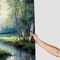 thumbnail image 3 of Pratyus River Trees Grass Shower Curtain for Bathroom Decor with Hooks Chic Modern Style 100% Polyester Waterproof Fabric 60"x72, 3 of 7