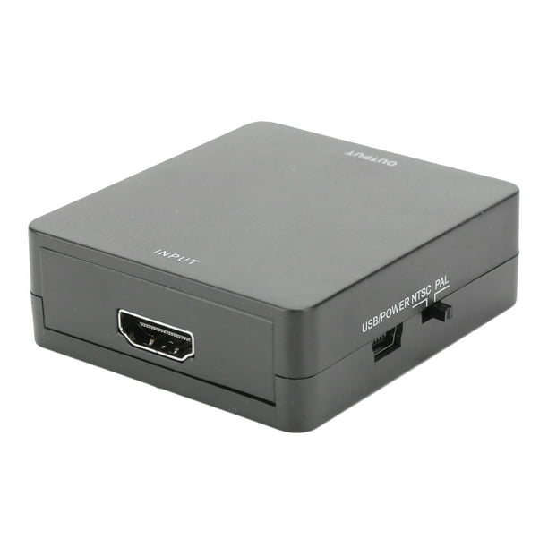 Mini HDMI a AV Converter Box Video RCA AV CVSB L / R 1080P HDMI2AV Adaptador HDTVNegro
