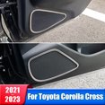 thumbnail image 2 of Cubierta de altavoz de Audio para puerta de coche, marco de Tweeter de altavoz embellecedor para Toyota Corolla Cross XG10 2021 2022 2023, accesorios híbridos, 2 of 5