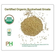 USA Grown Organic Buckwheat Groats,Non-GMO, Raw, Vegan, Bulk,Hulled (1LB)