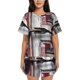 thumbnail image 1 of Fotbe Rustic Door Handle Closeup Conjunto de Pijama Estampado para Mujer, 2 Piezas, Ropa de Dormir con Camiseta de Manga Corta y Shorts Suaves-Small, 1 of 6