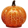thumbnail image 2 of Vivcore Halloween Pumpkin Light LED Glowing Jack O Lantern Flameless Tabletop Light Up Decor for Indoor Porch Party, Style B 1 Pack, 2 of 8