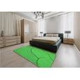 thumbnail image 5 of Ahgly Company Machine Washable Indoor Square Transitional Lime Green Area Rugs, 3' Square, 5 of 7