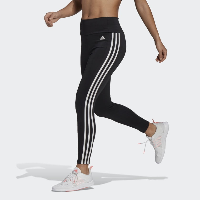 Adidas - adidas Womens Designed to Move High-Rise 3-Stripes 7/8 Sport ...