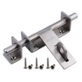 thumbnail image 4 of Sliding Bolt Latch 170mm Thickened Stainless Steel Bolt with Padlock Hole, 4 of 7
