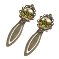 thumbnail image 2 of Cactus Vintage Copper-Colored Lace Bookmarks - Stainless Steel Reading Accessories - Set of 2 Bookmarks for Book Lovers, 2 of 5