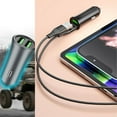 thumbnail image 3 of USB C Car Charger 54W Fast Car Charger PD 36W&QC3.0 Dual Port Car Charger Adapter, Super Mini All Metal Car Cigarette Lighter Adapter, 3 of 5