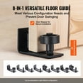 thumbnail image 5 of KFFKFF 42" x 84" Barn Door Hardware kit, Barn Door Track, Spruce Wood Panelled Slab, Sliding Door Hardware kit, Smoothly and Quietly -Heavy Duty Sturdy, Barn Door Kit with 8-in-1 Floor Guide, 5 of 9