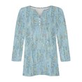 thumbnail image 5 of QUINDOS Débardeurs pour Femmes Grande Taille Liquidation Vert Été Exercice Mode Imprimé Blouse Sans Manches Col Rond Décontracté Camisoles pour Femmes Grande Taille, 5 of 5