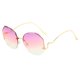 thumbnail image 1 of Gafas de Sol Trendy UV 400 Poligonales Sunnimix Talla única Dorado Violeta Rosa, 1 of 6