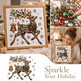thumbnail image 6 of Diamond Painting Kit with Square Drill Gems, Christmas Theme Diamond Art for Adults Relaxation Stress Relief, Festive Holiday Home Wall Decor DIY Craft Kit 1 Pack, 6 of 7