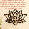 thumbnail image 4 of AOOOWER Elegant Wooden Corner Shelf Featuring Floral Pattern For Small Space Organizing, 4 of 8