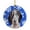 Blue, variant on Carolines Treasures SC9384-CO1 Labrador Winter Snowflakes Holiday Ceramic Ornament, Multicolor