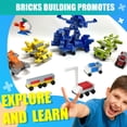 thumbnail image 2 of Building Bricks Cumeysnon, juego de 1600 piezas con 32 bloques de ruedas, 2 of 8
