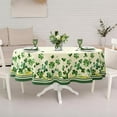 thumbnail image 6 of St Patricks Day Tablecloth, Green Oval Tablecloth 54x72 Inch, Polyester Waterproof Tablecloth, Shamrock Gold Coins St. Patrick''s Day Holiday Kitchen Table Decoration for Dinner, Party, 6 of 6