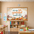 thumbnail image 5 of Decorative Design Thank You Banner Colorful Pumpkins Fall Leaves Autumn Theme for Indoor Decoration Family Gathering Thanksgiving Party, 5 of 8