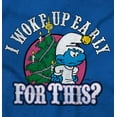 thumbnail image 2 of Grumpy Smurf Christmas Xmas Tree Toddler Boy Girl T Shirt Infant Toddler Brisco Brands 18M, 2 of 6