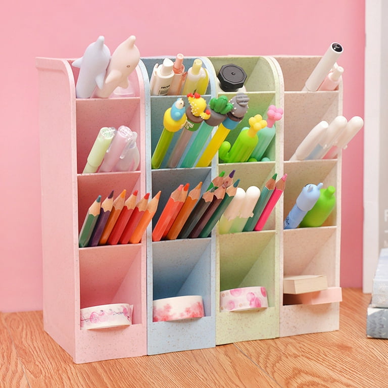 Cat Pink Desk Storage, Cute Pink Desk Organizer, Stationery Organizer, Pink  Pencil Holder, Multifunctional Pink Desk Organizer with Drawer for Office,  Home, School 