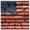 Red Blue, variant on American Flag Wooden Wall Clock Silent Non Ticking, Retro Rustic Stars And Stripes US Flag Square Wall Clocks Battery Operated, Decor Clock for Home Office, Living Room, Kitchen, 12 Inch