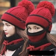 thumbnail image 3 of Scarf Mouth Cover Hat Full Face Coverage Comfortable to Wear Cotton Thread Scarf Face Warmer Set for Men, 3 of 8