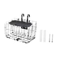 thumbnail image 3 of Almencla Bike Basket Front Decor Lightweight Simple Sundries Container Cycling Basket Thick Black with Lid, 3 of 8