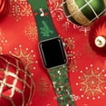 thumbnail image 2 of Peanuts Holiday Happiness HD Unisex Watch Band for Apple Watch - 42/44/45/49mm(46mm Series 10) Long Let It Snow by Affinity Bands, 2 of 6