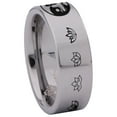 thumbnail image 3 of Elemental Yin Yang Tungsten Carbide Ring, 3 of 9