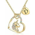 thumbnail image 2 of SEPARQI Women 26 Letter Universal Unicorn Heart Pendant Necklace Female, 2 of 6
