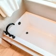 thumbnail image 2 of Westbrass Coarse Thread Tip-Toe Bathtub Drain with No-Hole Overflow Cover, Powder Coat Biscuit, 2 of 11