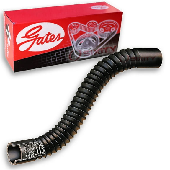 Gates Upper Vulco-Flex II Radiator Coolant Hose compatible with Chevrolet Impala 4.1L 4.6L 5.0L 5.3L 5.4L 5.7L 6.5L 6.7L 7.0L 7.4L L6 V8 1958-1972
