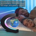 thumbnail image 3 of Magnetic Levitation Globe, 3.5 inch C Shape Illuminated World Map Globe with LED Color Lights for Desk Decoration, 3 of 5
