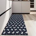 thumbnail image 4 of Dark Blue Cartoon Unicorn Heart Pattern Kitchen Rug Mat,Kitchen Runner Rugs Non Skid Washable,Decorative Kitchen Floor Mats for Kitchen,Sink,Laundry,17"X47", 4 of 5