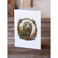 thumbnail image 2 of Komondor Christmas Flowers Greeting Cards Pack of 8 7 in x 5 in, 2 of 3