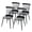 Black-Metal Leg, variant on CRERIYO Solid Wood Windsor Dining Chairs, Set of 4, Spindle Back Kitchen Chairs with H-Style Legs, Classic Farmhouse Dining Room Chairs, Black
