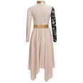 thumbnail image 4 of Freebily Robe de Danse pour Filles Manches Longues Imprimé Camouflage Robe Maxi de Culte Tunique Lituricale Beige 12, 4 of 8