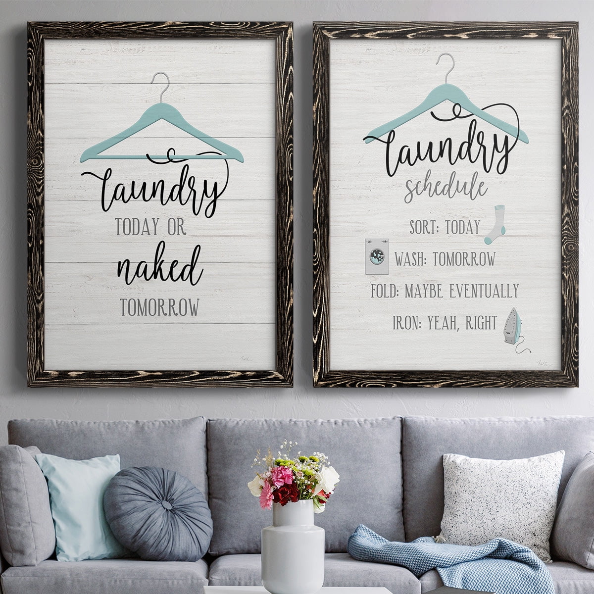 Naked Tomorrow - Premium Framed Canvas 2 Piece Set - Ready to Hang