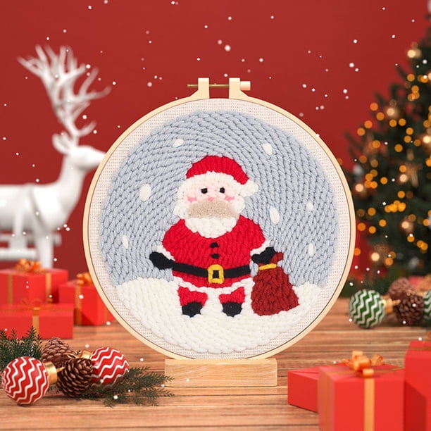 XWSHYW Decoraciones Navideñas Bolsa de Material Práctico para La Serie Navideña Kit de Bordado para Principiantes