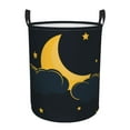 thumbnail image 1 of DouZhe Waterproof Collapsible Large Laundry Baskets, Glittering Star Moon Night Prints Circular Hamper with Handles, 1 of 6
