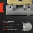 thumbnail image 2 of A-Premium Brake Master Cylinder with Reservoir and Cap Compatible with Chevrolet GMC and International Harvester Vehicles - B60 C60 C60 Kodiak C70 P60 B6000 C6000 S1723 - Replace# 15601554, 2 of 8