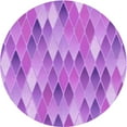 thumbnail image 1 of Ahgly Tapis Rond Lavable en Machine Intérieur Transitionnel Violet Violet, 3 Pieds Rond, 1 of 7