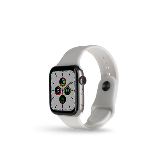 Pre-Owned Used Apple Watch Edition Series 7 45mm GPS   Cellular Silver Titanium - White Sport Band
