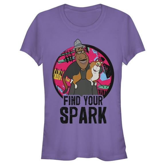 Junior's Soul Joe's Musical Spark  Graphic Tee Purple Large