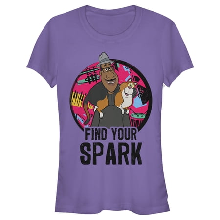 Junior's Soul Joe's Musical Spark Graphic Tee Purple X Large